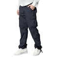 thumbnail image 7 of Matchstick Men's Casual Cargo Pants with Big Pockets for Work Outdoor, 7 of 7
