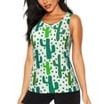 thumbnail image 1 of Fotbe Cactus 1 Blusas Sin Mangas para Mujer – Estilo Casual, Corte Suelto, Slim-Fit, Cuello Redondo Deportivo, Tops de Verano para Gimnasio y Yoga-XX-Large, 1 of 7