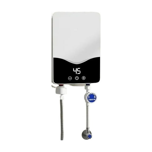 Instant Tankless Water Heater For Bathroom, 5.5kw Electric Instant Hot Water Heater With Self-modulating,Overheating Protection ,Safety Protections