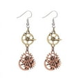 thumbnail image 1 of destyer 1 Paire Femmes Crochet de Poisson Boucles d'Oreilles Mode Alliage Steampunk Roue d'Horloge Engrenage de Conception Mixte Boucles d'Oreilles, 1 of 7