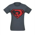 thumbnail image 3 of Superman Red Sun Symbol Mens Grey T-Shirt | S, 3 of 3