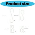 thumbnail image 5 of CIYISON Plastic S Hooks Practical No Drill Required Wall Hooks Organizing Hangers Tool, 5 of 8