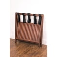 thumbnail image 3 of Contemporary Home Living 26.5" Mahogany Brown Contemporary Luggage Rack, 3 of 5