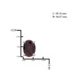 thumbnail image 3 of JewelersClub 2 3/4 Carat T.G.W. Garnet Sterling Silver Stud Earrings, 3 of 4