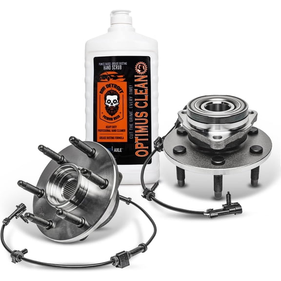 Detroit Axle - 4WD Front Wheel Bearing Hubs Hand Soap for Chevy GMC Silverado Sierra Avalanche Yukon XL Suburban 1500 Tahoe Cadillac Escalade ESV EXT, Wheel Bearing and Hub Assembly Set Pair Hubs