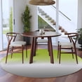 thumbnail image 4 of Green Gray Ombre Large Area Rugs for Bedroom Living Room, Soft Non Slip Carpet Bedside Rug, Modern Gradient Abstract Art Round Floor Cover Kitchen Accent Rug 5' for Dining Room/Office, 4 of 9