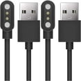 thumbnail image 1 of ccwonima Compatible with SOUYIE Smart Watch Charger, Magnetic Replacement Charger Compatible with SOUYIE T98 Smart Watch-2.04 Inches (Black+Black), 1 of 1