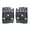 black A, variant on Men's PU Leather Fingerless Gloves, Punk Biker Motorcycle Mittens, Retro Steampunk Dance Gloves