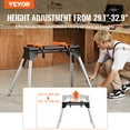 thumbnail image 2 of Miter Saw Stand 330lbs Load Capacity Steel 29.1"-32.9" Adjustable Height, 2 of 9
