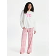 thumbnail image 2 of No Boundaries Sleepwear Teddy Fleece Pullover, Lightweight, Women’s, 2 of 5