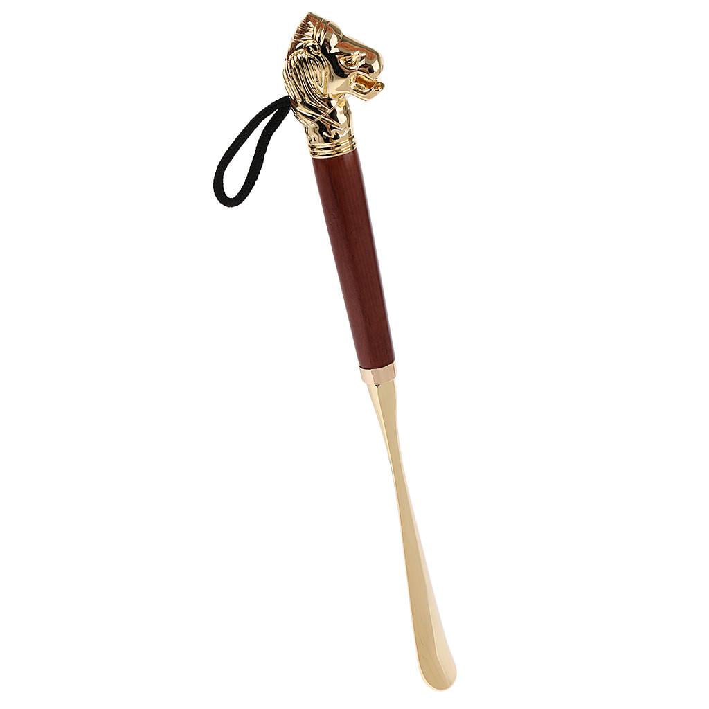 Long Metal Shoe Horn with Lion Head 49cm（19.30in） 