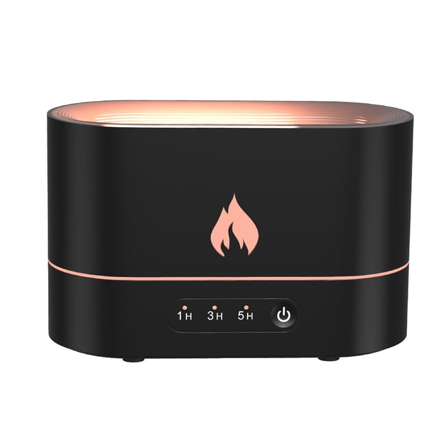 Toystoory Pulverizador de viaje portátil con difusor de aceite esencial y humidificador de aire de 250 ml Humidificadores Negro