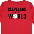 thumbnail image 4 of Inktastic Cleveland Vs. the World with Baseball Boys or Girls Long Sleeve Toddler T-Shirt, 4 of 5