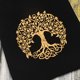 thumbnail image 1 of Bolsa De Almacenamiento De Cartas Tarots De Terciopelo Bolsa de terciopelo para tarjetas de tarot con cordón para joyas, bolsa para dados (árbol de la vida negro) Likrtyny Para Estrenar, 1 of 4
