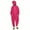 Hot Pink, variant on Womens One Piece Jumpsuits Zip-Up Pajamas Casual Hooded Onesies Long Sleeve Jogger Playsuits Loungewear with Pockets Yellow, M