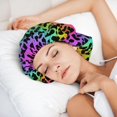 thumbnail image 5 of Rainbow leopard colorful fashion Silk Bonnet for Sleeping Women Men, Adjustable Elastic Satin Bonnet Bonnet for Sleeping, Soft Similar Silk Curly Cuteness Hair Bonnet for Sleeping, 5 of 7