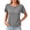 Gray, variant on Summer T-Shirts Womens Back Crossover Hem Plain Tshirts Loose Fit Raglan Short Sleeve Casual Workout Basic Tee (2XL, Brown)