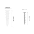 thumbnail image 2 of GAXIRE 1Set Wall Screw Set with Anchors for Drywall Fixation Featuring High Hardness and Durability, 2 of 8