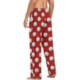 thumbnail image 5 of GZHJMY Baseball Softball Ball Sport Pajama Pants for Men, Men's PJs Bottoms Sleep Lounge Pants with Pockets, Christmas New Year Birthday Valentine's Day Gifts, X-Large, 5 of 7