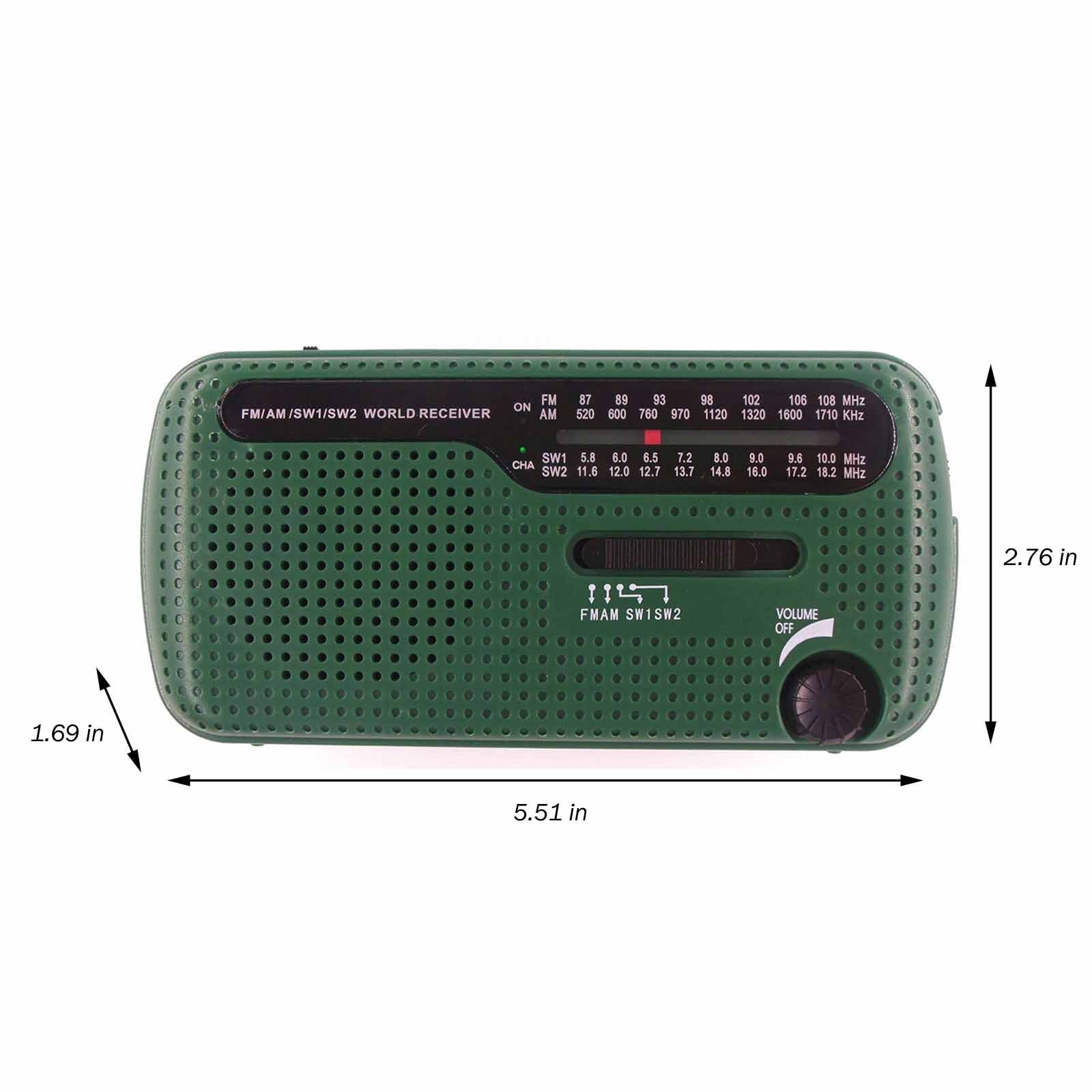 VANLOFE AM/FM/SW Radio, Solar Hand Crank Portable Survival Emergency Radio,Rechargeable Battery Power Bank USB Cellphone Charger,Camping Flashlight Lantern,SOS Alarm