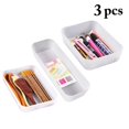 thumbnail image 2 of Bangcool Desk Drawer Organizers Plastic 3PCS Wide Drawer Storage Bins Vanity Drawer Trays, 2 of 10
