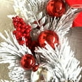 thumbnail image 5 of Christmas Wreaths for Front Door, Winter Wreaths for Indoor and Outdoor Christmas Decorations, Christmas Door Wreath with Red Christmas Bows and Silver Ball, Pine Cones for Christmas Decor, 5 of 5