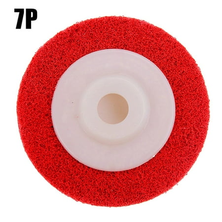 

1pcs 4In100mm Nylon Fiber Wheel Grinding Pad Angle Grinder NonWoven Sanding Disc