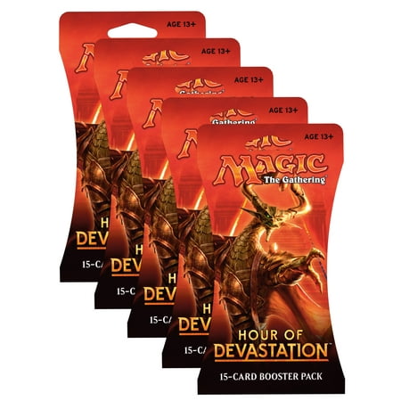 Magic: The Gathering Hour of Devastation 5 Pack (Best Hour Of Devastation Cards Mtg)