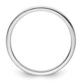 thumbnail image 6 of Auriga Fine Jewelry 10K White Gold 1.2mm Half Round Satin Stackable Band for Women Size 4.5, 6 of 6