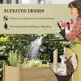 thumbnail image 4 of Outsunny Wooden Raised Garden Bed Elevated Planter Box for Flower, Natural, 4 of 10