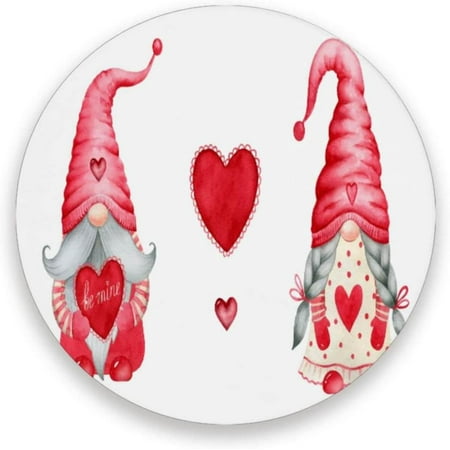 

Hyjoy Valentine s Day Gnome Elf Drink Coasters 1PCS Absorbent Coaster Marble Style Ceramic Bar Coaster for Tabletop Protection Suitable for Kinds of Cups