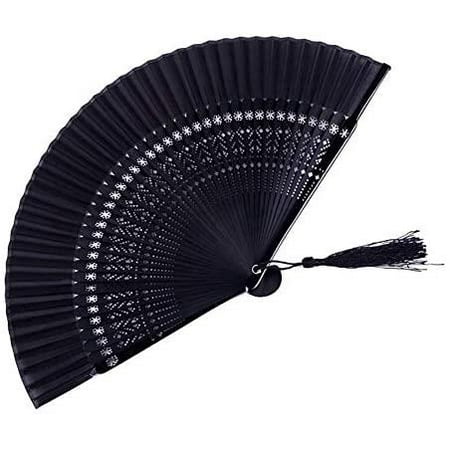 

QING SUN Hand Fan Folding Fan Fan Antique Bamboo Folding Fan Used for Party Decoration Decorative Dancing