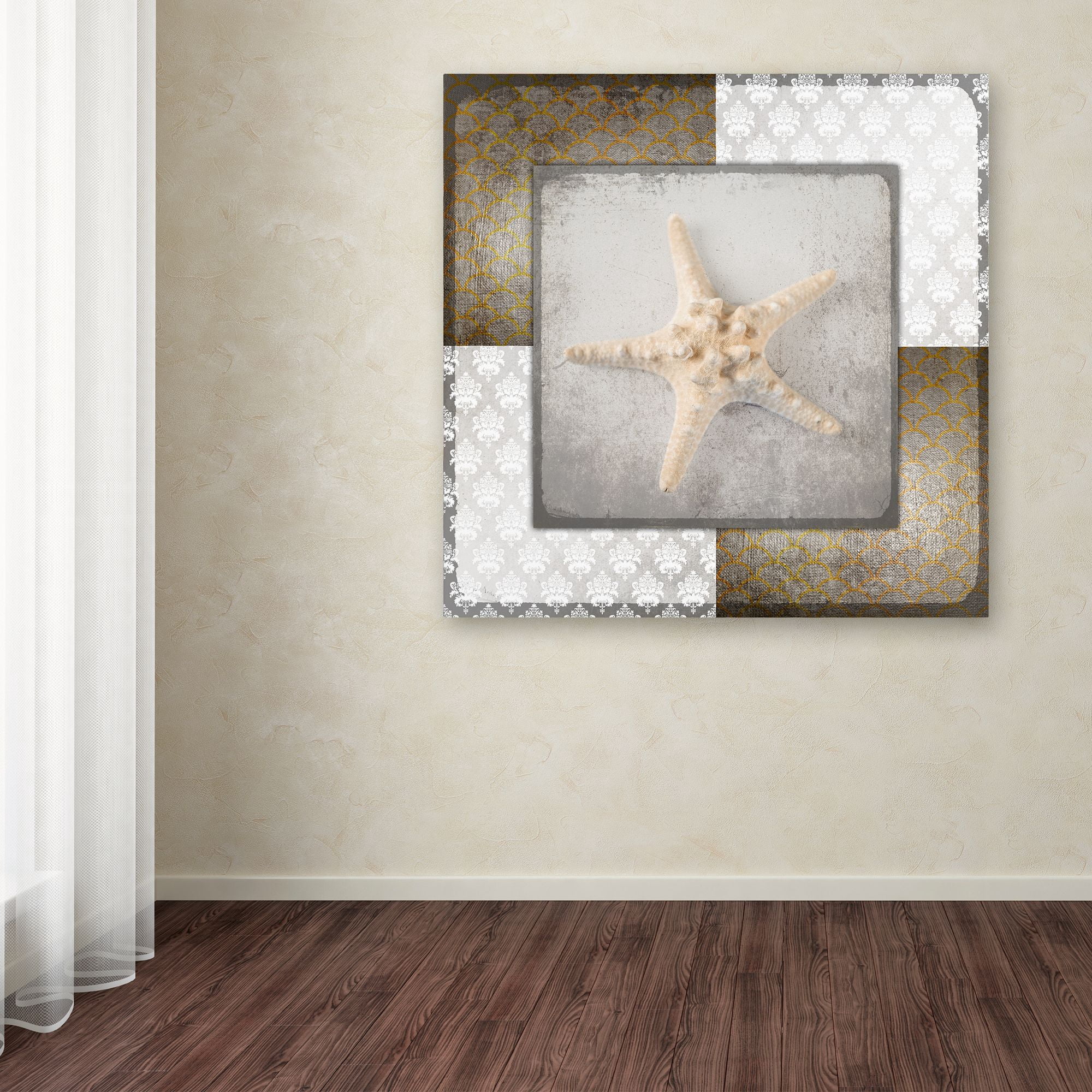 Trademark Fine Art 'Vintage Nautical Star 2' Canvas Art by LightBoxJournal