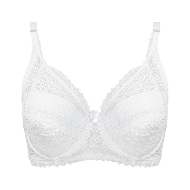  ANMUR Womens White Lace Bras with Underwire Ultra Thin