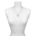 thumbnail image 3 of Delight Jewelry Silvertone Cross Silhouette Hockey Ring Charm Necklace, 18", 3 of 4