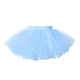 thumbnail image 3 of Sholeno Kids Girls Ballet Dance Tutu Skirt Elastic Waist Layered Mesh Tulle Dance SKirt Ballerina Sky Blue L, 3 of 6