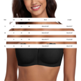 thumbnail image 4 of VISALY Strapless Front Closure Bra for Women Non Slip Padded Bandeau Bra Seamless Wirefree Underwear Strapless Bandeau Bralette Front Hook Padded Non Slip Seamless Push Up Tube Top Bra Khaki M, 4 of 8
