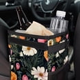thumbnail image 6 of Fragmented Flowers Foldable Car Trash Can with Lid, Leak-Proof Hanging Storage Bag - Car Trash Bin, Mini Trash Can, 6 of 6