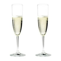Riedel 6.4 Fluid Ounce Vinum Cuvee Wine Flute Crystal Glass, Set of 2