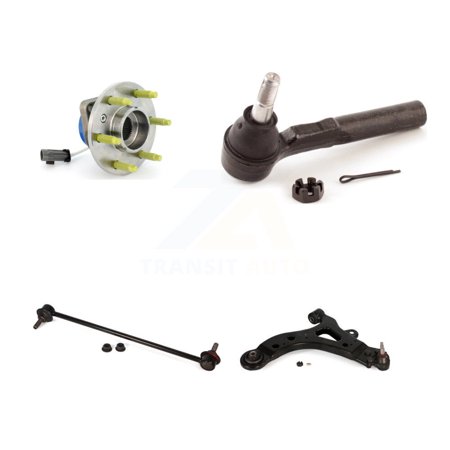 Transit Auto Front Left Bearing Lower Control Arm with Ball Joint Outer Tie Rod Link Kit for Car Pontiac Montana Chevrolet Uplander Buick Terraza Saturn Relay Without Sway Bar Mounting Tab K7T-106025