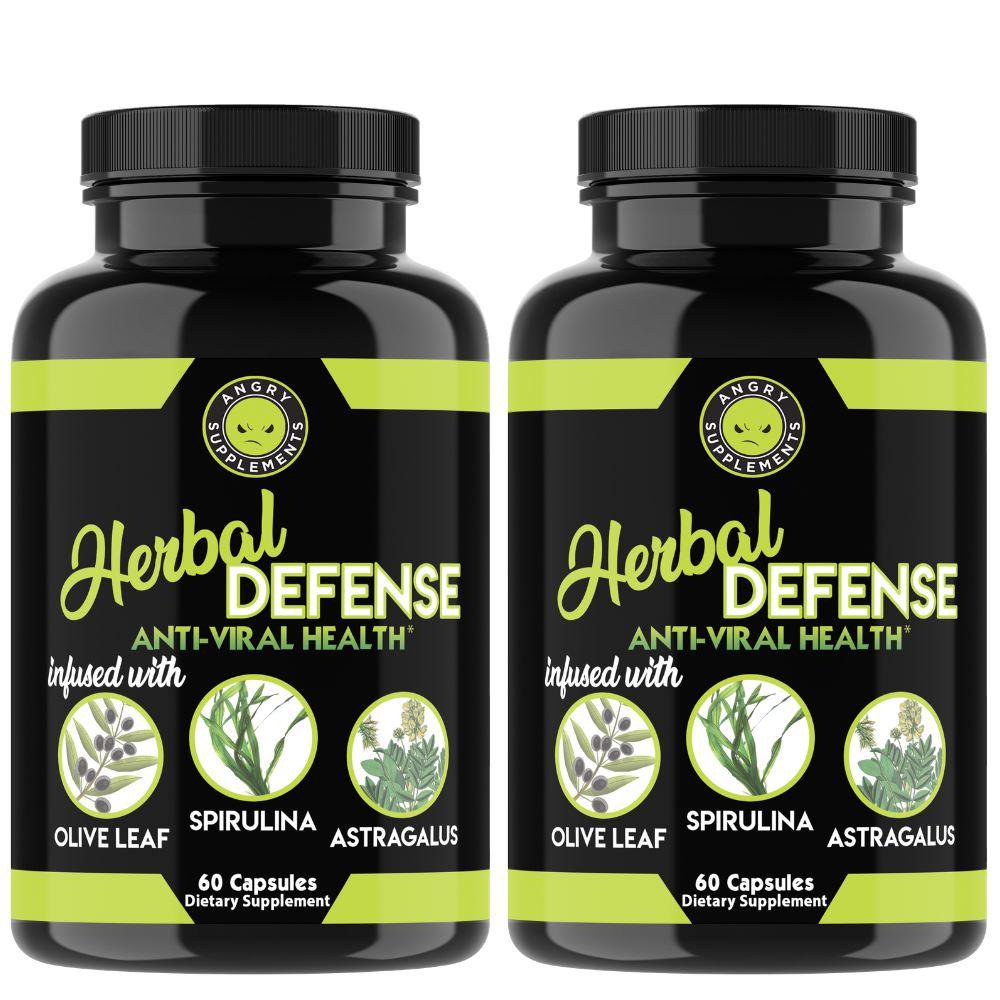 2Pack Angry Supplements Herbal Defense Anti Viral Immune Support