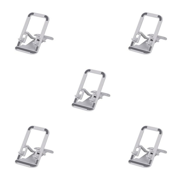 Inteprter Soporte para teléfono Soporte plegable ajustable para tableta Cuna manos libres Gris Type1 NO1
