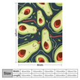 thumbnail image 4 of ARISTURING Avocado Pattern Flannel Blanket Super Soft Blanket for All Seasons 60x80in, 4 of 6