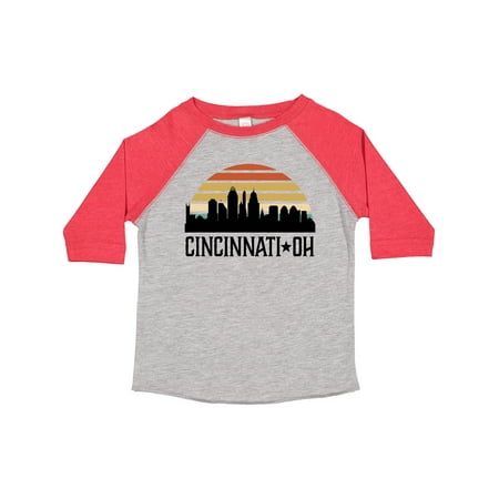 

Inktastic Cincinnati Ohio Skyline Retro Boys or Girls Toddler T-Shirt