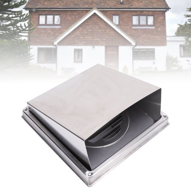 Cubierta de Ventilacia de la Secadora, Acero inoxidable Sus304 Cubierta de Ventilació de Pared Exterior Fácil de Instalar Tranquilo para El Baño