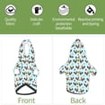 thumbnail image 3 of Uemuo Roosters And Plants for Winter Dog Hoodie Sweatshirts with Pockets Warm Dog Clothes for Small Dogs Chihuahua-Large, 3 of 8