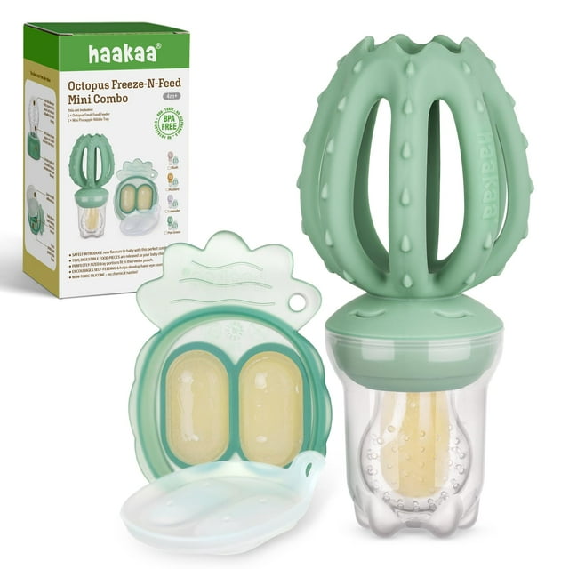 Chupón Haakaa Pulpo Freeze-N-Feed Alimentador de Silicona
