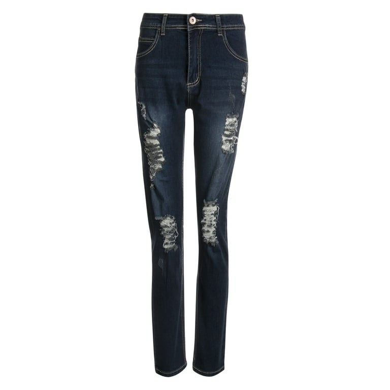 Jeans with one hole sale