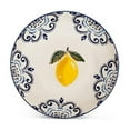 thumbnail image 2 of Abbott Collections AB-67-SORRENTO-323 9 in. Lemon Print Coupe Bowl, White & Yellow, 2 of 2
