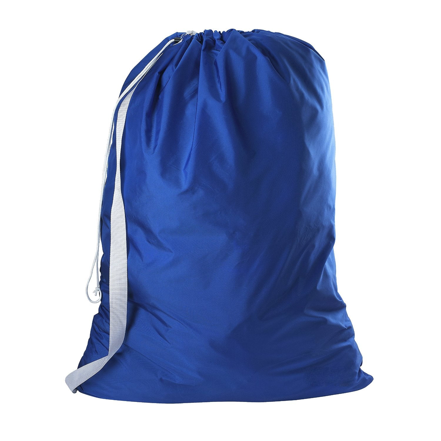 Nylon Laundry Bag with Shoulder Strap - Royal Blue - 30